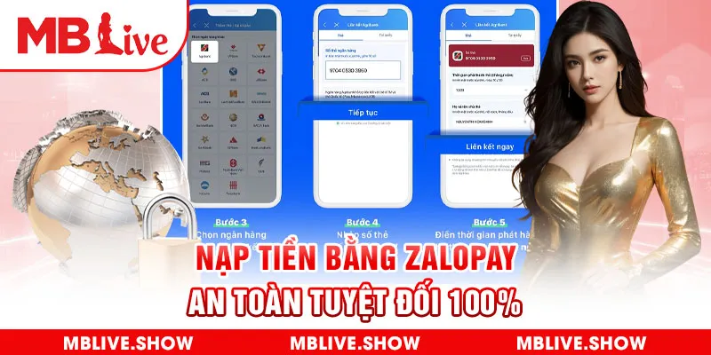 Nạp tiền bằng Zalopay an toàn tuyệt đối 100%